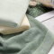 洁丽雅Grace毛巾   再生纤维毛巾  亲肤柔软  简约典雅面巾2条装 白+深绿 毛巾