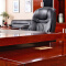 老板桌总裁桌大班台办公桌油漆实木贴皮经理桌2.8米+8门书柜