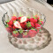德韦特（DWIGHT） 欧式家用玻璃果盘果斗创意水晶玻璃大号沙拉碗现代客厅收纳干果水果盘子 中号蜂窝果斗19.8cm