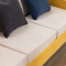  ZHONGWEI 休闲沙发简约沙发小户型北欧沙发布艺懒人沙发 黄色三人位