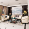 ZHONGWEI欧式沙发 进口牛皮实木沙发 客厅实木雕花沙发组合1+2+3