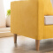  ZHONGWEI 休闲沙发简约沙发小户型北欧沙发布艺懒人沙发 黄色三人位