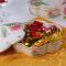 KORDCO 印花果盒家用干果盒分格密胺带盖过年糖果盒圆形中国风零食盘大号创意糖果盒塑料 红色印花