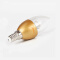 美的（Midea） LED灯泡 蜡烛尖泡 3W E14小螺口 3000K 暖白色  单只装 金色