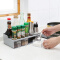 百露 多功能厨房置物架收纳调味盒挂件厨具用品塑料免打孔调味料盒子 白色