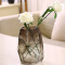 豪斯特丽（HOSTLY） 几何石头玻璃花瓶透明不规则酒店客厅插花摆件鲜花玫瑰创意北欧式 高22CM