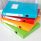 广博(GuangBo)档案盒A4文件盒资料收纳盒35/55mm红蓝黄绿色彩色加厚办公用品 55mm-黄色