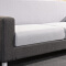  ZHONGWEI 休闲沙发简约沙发小户型沙发布艺懒人沙发 黑灰色3+1+大小茶几