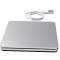 DALNOS USB外置光驱 DVD刻录机笔记本电脑Win Mac台式机通用外接移动光驱 银色 高速自吸入-USB3.0接口