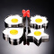 芮家德 加厚304不锈钢煎蛋模具煎鸡蛋模型煎蛋器爱心形荷包蛋饭团DIY烘焙 三个【星+心+花】