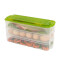 爱思得ARSTO塑料保鲜盒饺子冰箱保鲜盒鸡蛋收纳盒整理箱厨房食品储物盒3件套（3盒身+1盖子）密封保鲜防串味