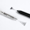 kinbor创意多功能三色圆珠笔360度转动笔内芯可替换自动铅笔0.5mm带橡皮擦 透明笔杆