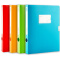 广博(GuangBo)档案盒A4文件盒资料收纳盒35/55mm红蓝黄绿色彩色加厚办公用品 55mm-黄色