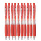 三菱Uni 中性笔按制原子笔SN-118（替芯型号为SA-7CN）12支装学生办公文具用品 红色 1只装