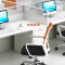 屏风办公桌职员桌员工桌员工位工作位电脑桌卡座王字型4人位含椅子