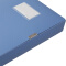 齐心(Comix) 6个装 55mm粘扣档案盒/文件盒/A4资料盒 A8055-6 蓝色 办公用品