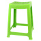 茶花 塑料凳子条纹46.6cm高方凳子 绿色 A0838P
