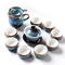 苏氏陶瓷（SUSHI CERAMICS）茶具新窑变银丝釉陶瓷茶碗苹果茶杯13头功夫茶具套装