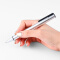 天色 TS-1205金属办公按动中性笔可按动签字笔会议笔0.5mm签名水笔可定制 【冰川银】