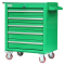老A (LAOA)手推式工具车多功能移动工具车 汽修汽保维修工具储存储放车子5层/7层 5层工具车绿色