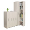 新款板式储物书柜简约现代移动书架自由组合收纳抽拉柜1.6米高4列
