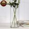 直筒透明玻璃花瓶 特大号客厅摆件 富贵竹玫瑰百合插花平光花瓶 圆形直筒 直径15高60
