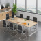 会议桌洽谈桌员工桌长条桌培训桌现代简约钢架桌2600*1300*750