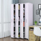 新款板式储物书柜简约现代移动书架自由组合收纳抽拉柜1.6米高4列