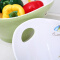 希尔（SHALL） 希尔SHALL 美耐皿水果盘欧式 时尚创意家居色拉碗元宝水果密胺碗 9英寸舞动的蝴蝶WDHD65809(绿色)