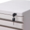 晨光（M&G）文具四层文件柜办公桌面资料收纳柜带锁灰色 ADM95297