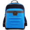 得力（deli）8688 中小学生多层大容量书包 反光条防泼水面料 卸力腰带 减负轻质书包 浅蓝色