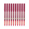 百乐（PILOT） 日本进口中性笔BX-V7针管笔走珠笔水性签字笔财务学生考试办公专用笔0.7 6支装红色