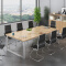 会议桌洽谈桌员工桌长条桌培训桌现代简约钢架桌2600*1300*750