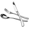 美厨（maxcook）不锈钢刀叉勺餐具三件套 西餐餐具 银月系列 MCGC-163 加厚 防烫 耐摔