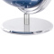 得力(deli)金属底座世界地球仪 直径25cm 商务礼品居家摆设 带放大镜 蓝2162