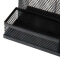 得力（deli） 笔筒 金属网状多功能办公用品收纳盒 文具 9175 金属网纹办公笔筒 黑色 1个