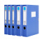 广博（GuangBo） 档案盒塑料35/55mm背宽文件盒a4办公资料盒 大容量蓝色 75mm宽*5个（加厚款）