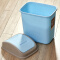 【2件7.5折】汉世刘家   长方形翻盖垃圾桶  厨房卫生间大号创意摇盖垃圾筒家用有盖垃圾桶 绿色