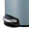 EKO 垃圾桶 家用脚踏不锈钢厨房客厅卫生间翻盖小号大号垃圾筒 9113 钛金蓝 8L