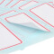 得力（deli） 粘性标签标贴 不干胶纸 贴纸 空白标签纸 标签贴 口取纸 姓名贴 7186（34*73mm)( 一包12张)
