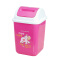 茶花（CHAHUA） 茶花垃圾桶家用大号车载摇盖卫生桶纸篓垃圾筒 绿色(中号)1个