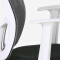 泉枫 电脑椅 办公椅会议家用网布电脑椅子学生培训网椅 人体工学椅电竞主播椅 Q118-06-白黑