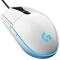 罗技（Logitech）G102 游戏鼠标 RGB炫彩宏编程鼠标 白色 吃鸡鼠标 绝地求生 8000DPI
