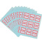 得力（deli） 粘性标签标贴 不干胶纸 贴纸 空白标签纸 标签贴 口取纸 姓名贴 7191(25*30mm)( 一包12张)