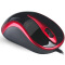 双飞燕（A4TECH）N-360 有线鼠标 办公鼠标 USB鼠标 笔记本鼠标 红黑色