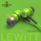 LEWITT/莱维特 IN-EARS 专业入耳式耳塞HIF高保真耳机主播 翡翠绿