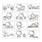 广博(GuangBo)10本装12张A4填色本/图画本/学习用品 凯蒂猫KT84022