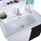 九牧（JOMOO）A2181-011A-1 黑白橡胶木镜柜浴室柜组合 洗脸盆洗漱台洗手池