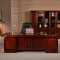 办公家具老板桌总裁桌大班台办公桌油漆实木贴皮经理桌1.8米+4门书柜