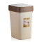 佳帮手 垃圾桶 纸篓卫生间客厅长方形按压式拉圾桶 浅咖色